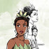Disney Princess Tiana Sketch Moto E5 Play Skin